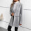 Damen-Winterjacke aus Polyester, lässiger Mantel, langärmelig 2