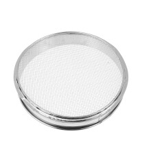 Kitchen Strainers Stainless Steel Handheld Cereal Sifter Silver 1Pcs 12.6x12.6x2.4in