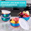 4-Pc Rainbow Mixing Bowls with Lids, Stainless Steel, Nesting, Space-Saving, Compatible with Kitchen Use 6