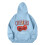 Damen-Sweatshirt, locker geschnitten, Kirschrot, Kapuzenpullover 6