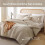 Olijfgroene kingsize dekbedset (3-delig) 4