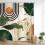 Grönt Boho Duschdraperi 60x72 tum Polyester 3