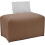 Boîte à mouchoirs rectangulaire en similicuir bronze 1