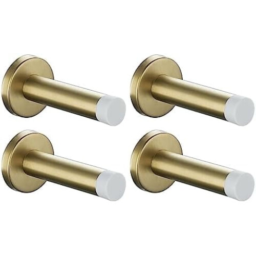 Dörrstopp Borstad Guld 304 Rostfritt Stål 4-pack