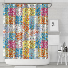 Waterdicht douchegordijn met bloemenprint (84" x 72")