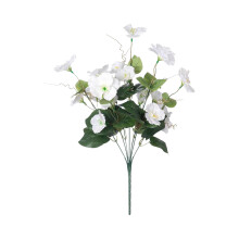 7 fejű műhibiszkusz virág fehér 40 cm