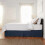 Bettrock, plissiert, Queen, Marineblau, Uni 2