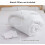 Witte microvezel dekbedset met kussenslopen 4