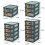 Storage Boxes Multi-layer Space Saving Plastic Large Capacity Desktop Storage Drawer for Bedroom Spacing Saving Du 6
