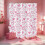 Valentine's Day Heart Print Shower Curtain Polyester 4