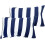 Fodera per cuscino retrò a righe blu navy 30x50 cm (12x20") 1