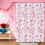 Valentine's Day Heart Print Shower Curtain Polyester 5