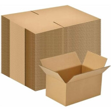 50 Pack 6x4x3 inches Small Shipping Boxes Brown Corrugated Cardboard Boxes for Packing, Mailing, Moving, Business