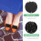 Black Crystal Bow Shoe Clips – Silk Ribbon, 1 Pair 4