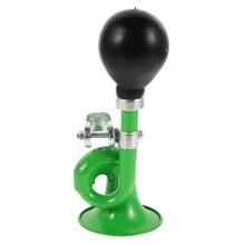 1Set Curved Snail Shape Green Iron Rubber Bicycle Snail Horn for Adults Kids Cycling Horn