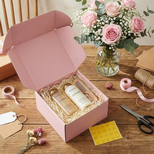 Conjunto de 30 caixas de papelão ondulado branco para envio, medindo 9x6x4 polegadas. 2