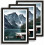 12x12 Holzbilderrahmen mit Echtglas 1