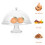 Bandeja transparente para bolo com tampa (1 conjunto) 7