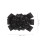 Black Crystal Bow Shoe Clips – Silk Ribbon, 1 Pair 5