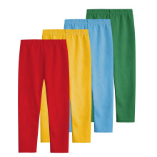 3-12 Years Kids Girls 4 PCS Leggings Stretchy Tights Lycra Compression Pants Comfortable Softness Breathable Pantyhose