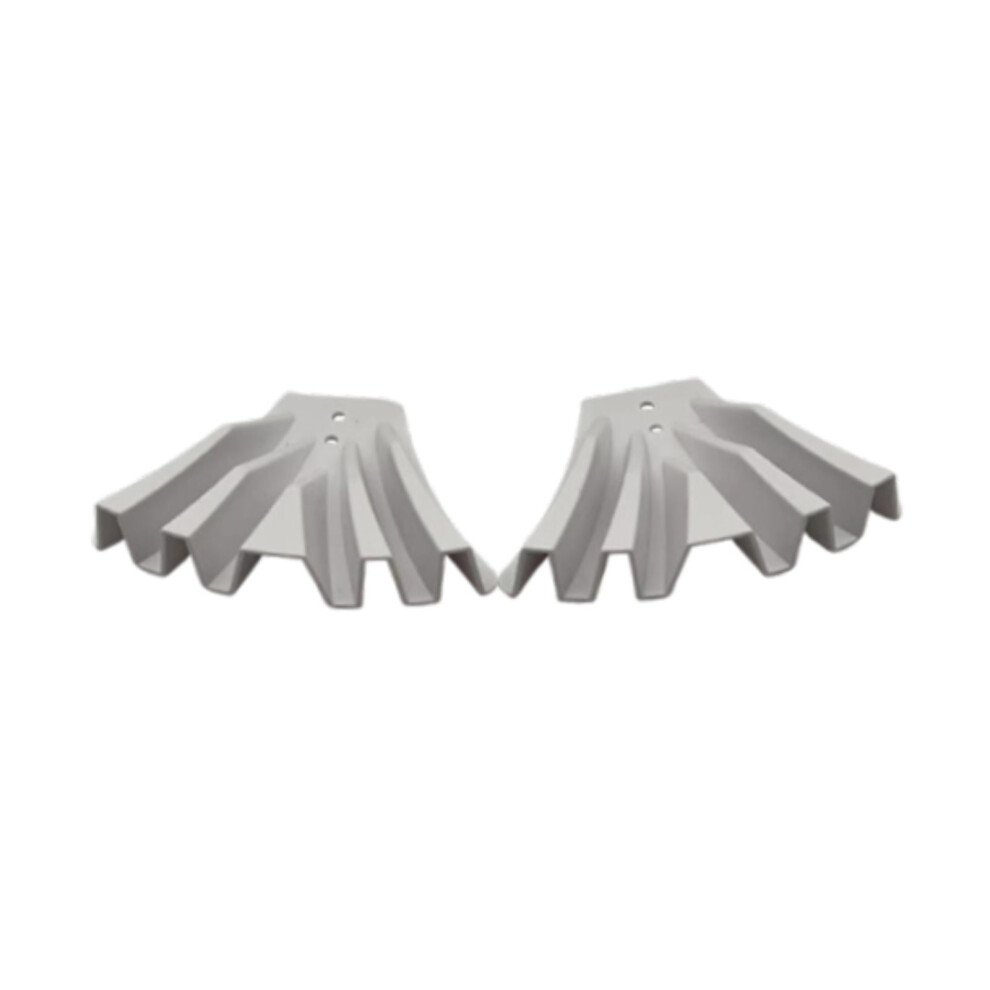 2 Pieces Gutter Downspout Diverters Down Spout Extenders For Lawn White 9357860774833