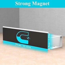Organisateur magnétique à épices – Lot de 4, blanc
