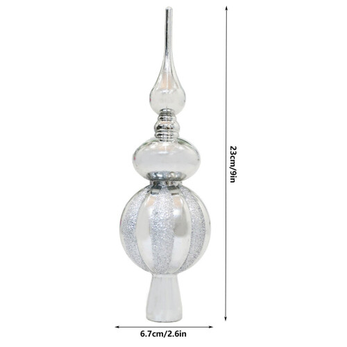 Ponteira de árvore de Natal vintage de 23 cm (9 polegadas) 2