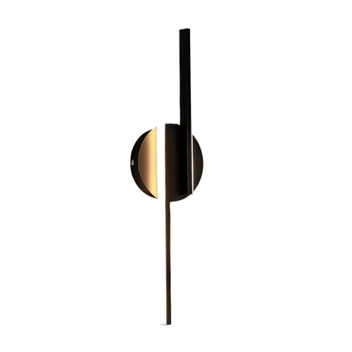 Applique murale moderne à piles, noire, orientable à 360, 1