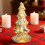 Glass LED Christmas Tree Lamp Warm White Battery Operated 7