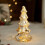 Glass LED Christmas Tree Lamp Warm White Battery Operated 8