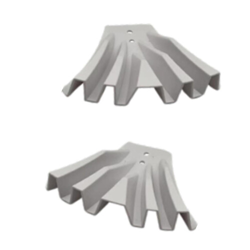 2 Pieces Downspout Diverters, Dispersion Extenders, Replacement Accessories with White 2