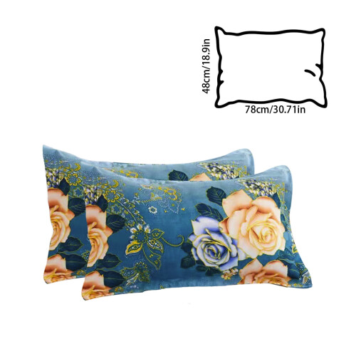 Μαξιλάρι κήπου με λουλούδια Shams Soft Cooling 30,7"x18,9" κίτρινο 2