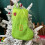 Gestrickte Weihnachtsstrümpfe mit Initialen – Grün & Weiß 1