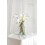White Artificial Calla Lilies in Glass Vase, 7-Piece 4