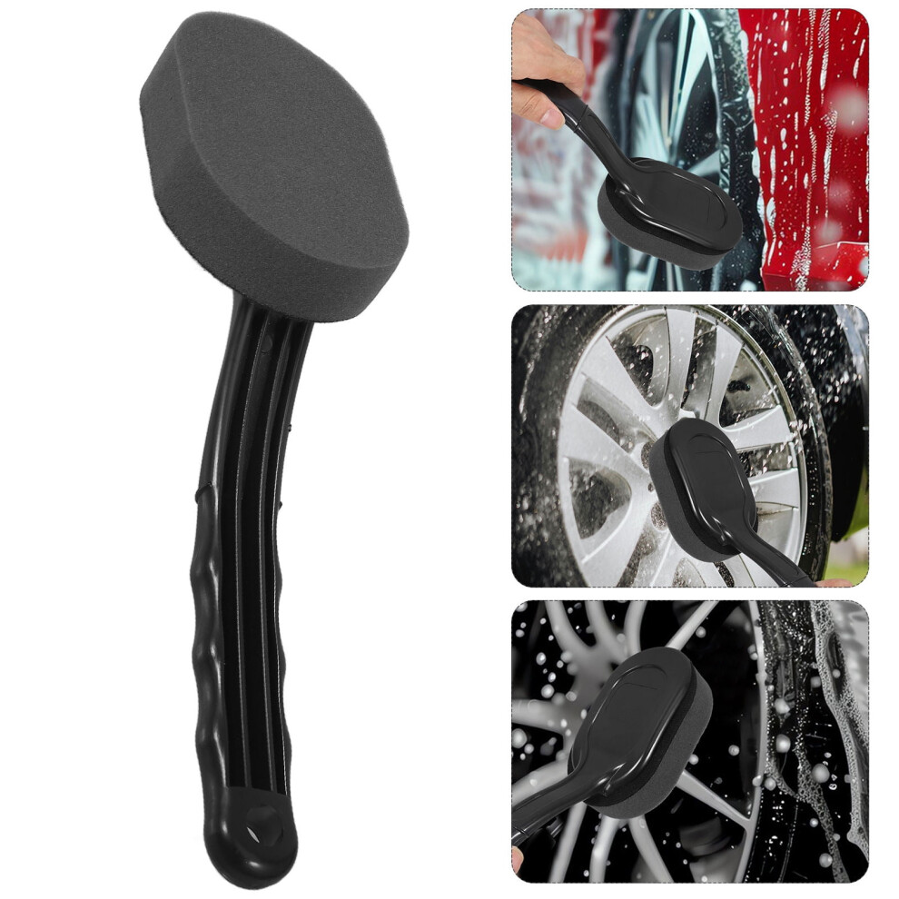 Tire Dressing Shine Applicator Car Wheel Brush Automotive Cleaning Brush 1Pcs 9357860777353