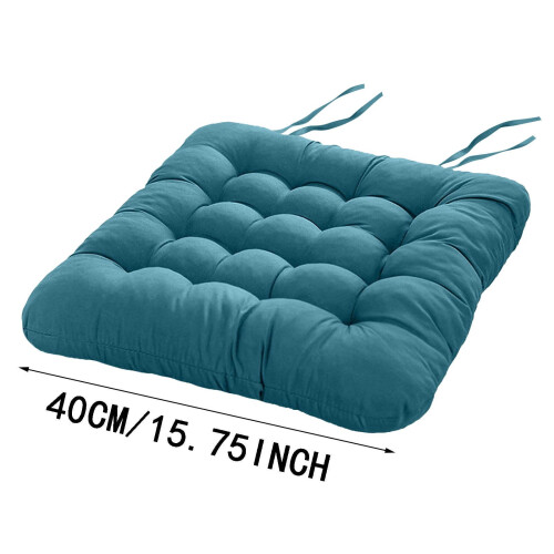 Velvet Chair Seat Cushion Square Solid Color 1 Pack 2