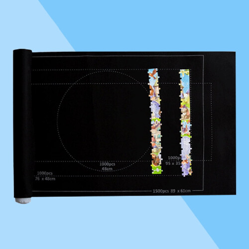 Tappeto gioco arrotolabile in feltro con puzzle da 1500 pezzi 2