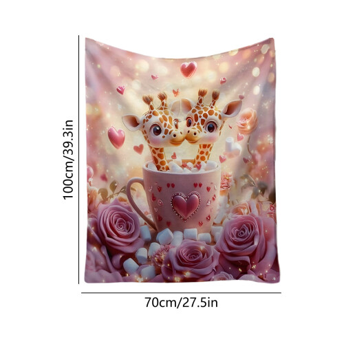 Γιορτινή κουβέρτα από φανέλα fleece 70x100cm – Μαλακή, 2