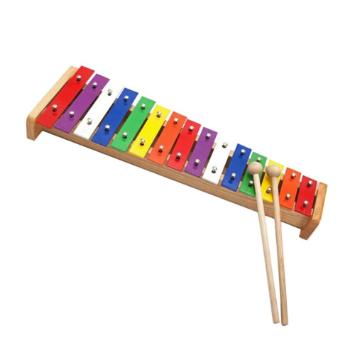 Glockenspieylophone Vibraphone Hand Percussion Instrument15Notes, Εκπαιδευτικό Μουσικό Όργανο, 40x14cm 2