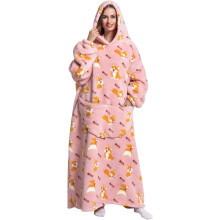 Übergroßer Decken-Hoodie, Kuschelige Fleecedecke für Erwachsene, Flauschiger Riesen-Kapuzenpullover