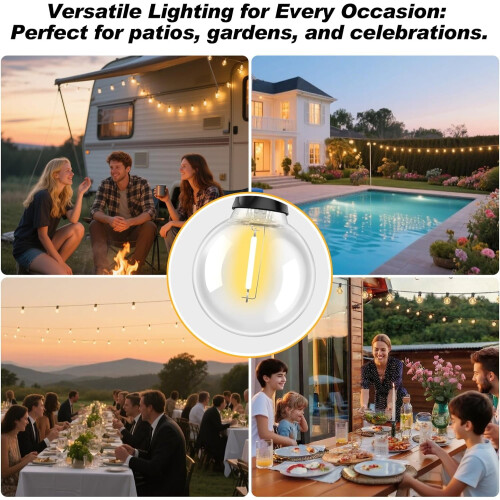 JINYUN-25-Pack Λαμπτήρες G40LED, Αδιάβροχοι και ανθεκτικοί στη θραύση, με δυνατότητα 2