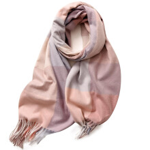 Cachecol feminino de lã de comprimento médio, quente e aconchegante para o frio, elegante roxo nº 4, tamanho único, combina com looks casuais.