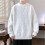Herren-Plüschpullover mit Rundhalsausschnitt, warm, weich, langärmelig, modische Strickware, Herrenpullover, leicht (Weiß, XL) 2
