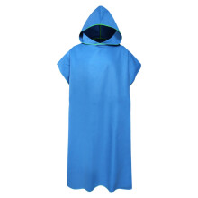 Bata de microfibra para cambiarse con capucha – Poncho toalla de secado rápido para nadadores, surfistas y buceadores | Ligera y absorbente |