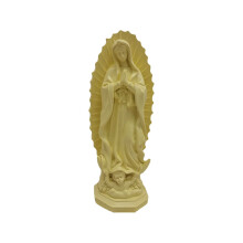 Statue de la Vierge Marie (18,8 cm), figurine en résine de Notre-Dame de Guadalupe, fabriquée à la main – Décoration religieuse catholique pour