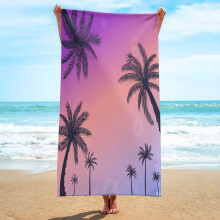 Microvezel strandhanddoek, sneldrogend en zandvrij, 76 x 152 cm, lichtgewicht – geschikt voor strand, zwembad en kamperen