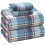 Σεντόνια Flannel για δύο άτομα, σετ 4 τεμαχίων – 100% βαμβάκι με διπλή πλέξη, βαθιές 1
