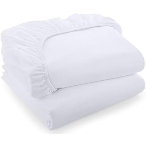 King Dra-på-lakan 2-pack, borstad mikrofiberpolyester