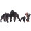 Statuetta realistica di gorilla con cuccioli da 7,6 cm (3 pollici). 4