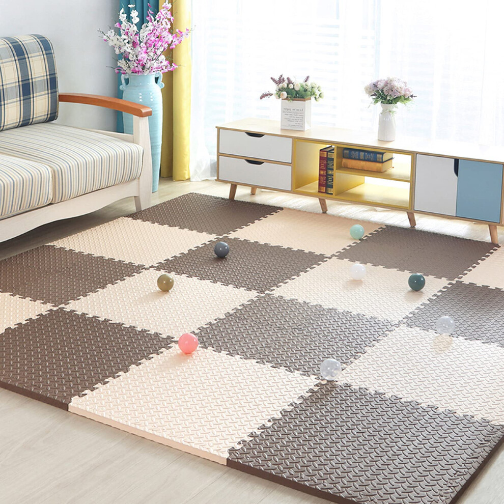 Kids Play Mat NonSlip Foam Floor Mat with Cushion for Playroom and Floor Protection